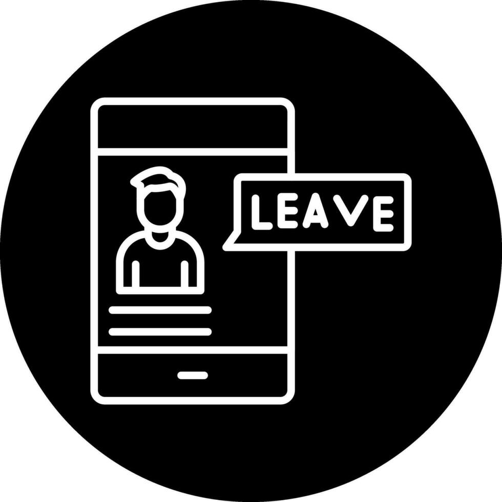 Leave Vector Icon