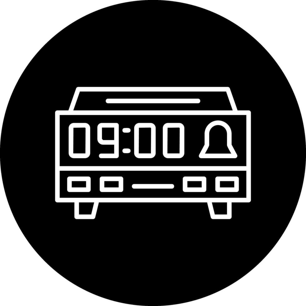 icono de vector de reloj digital