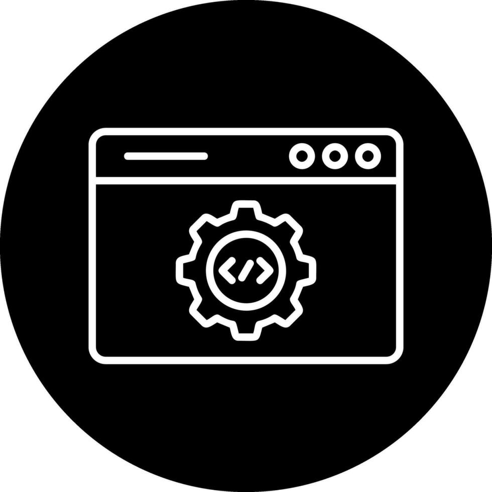 icono de vector de desarrollo web