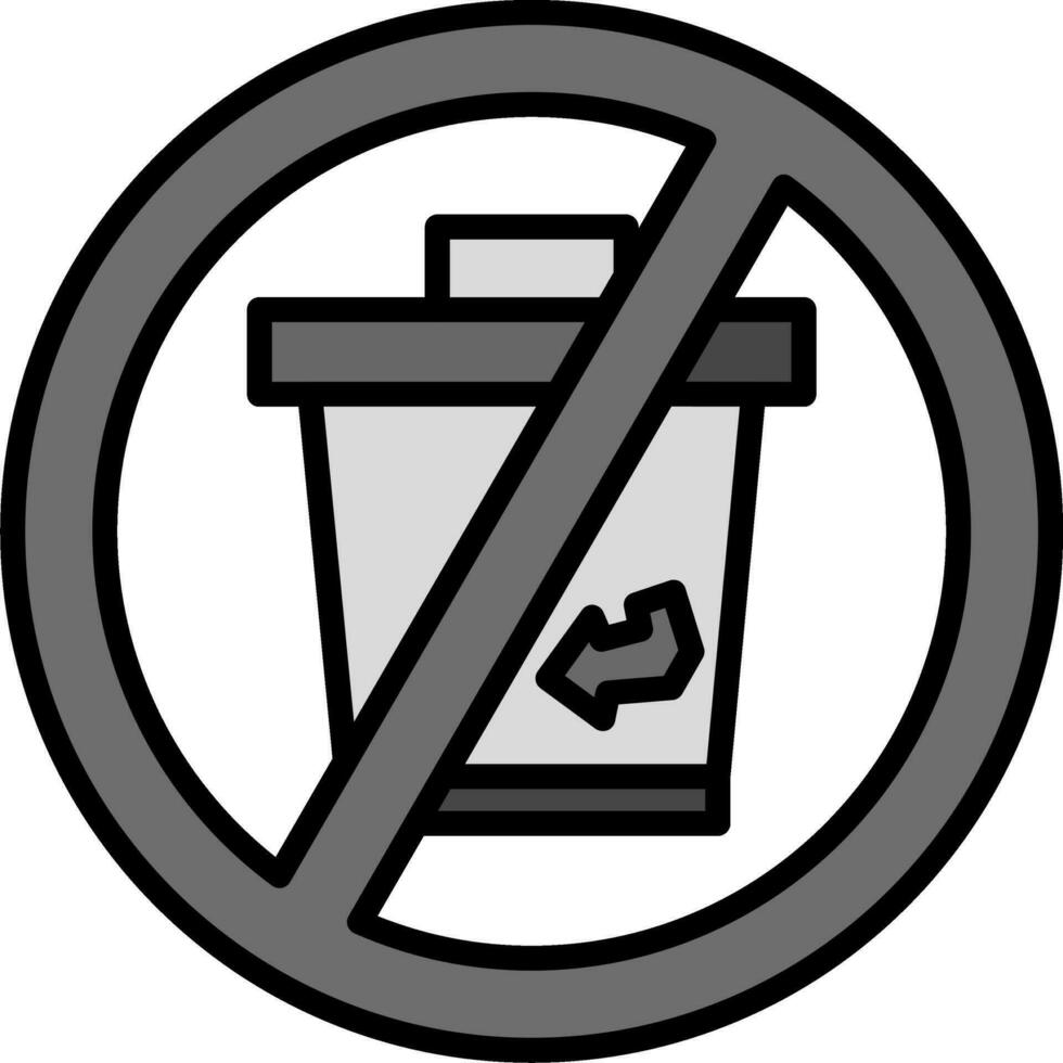 No Disposable Vector Icon