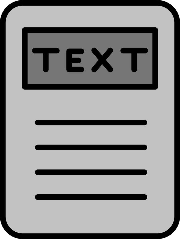 Text Vector Icon