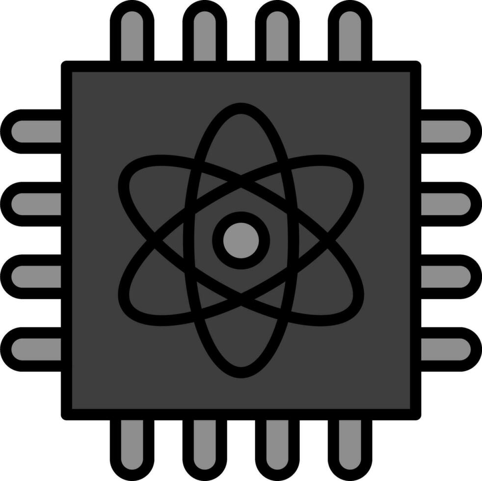 Quantum Computing Vector Icon