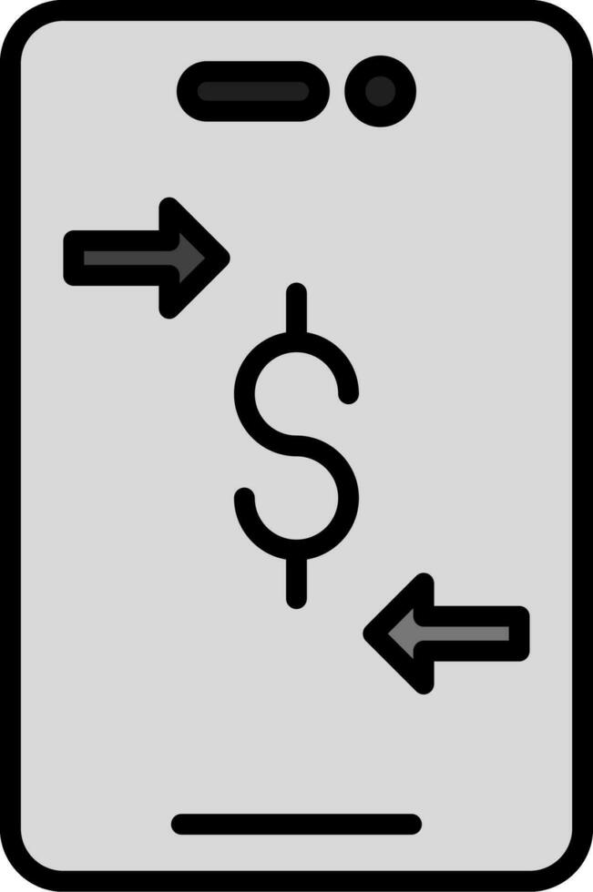 Online Money Transfer Vector Icon