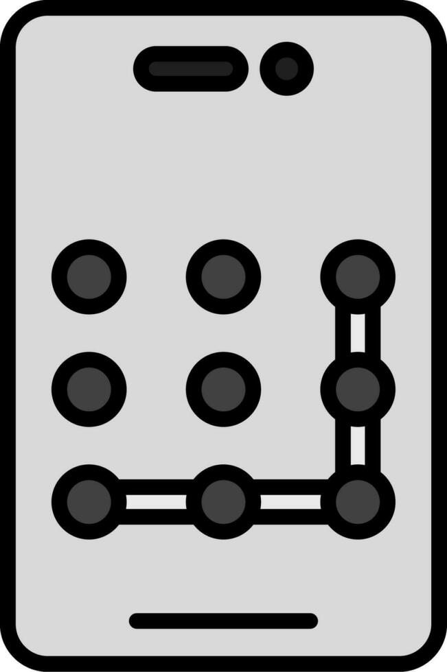 Pattern Lock Vector Icon