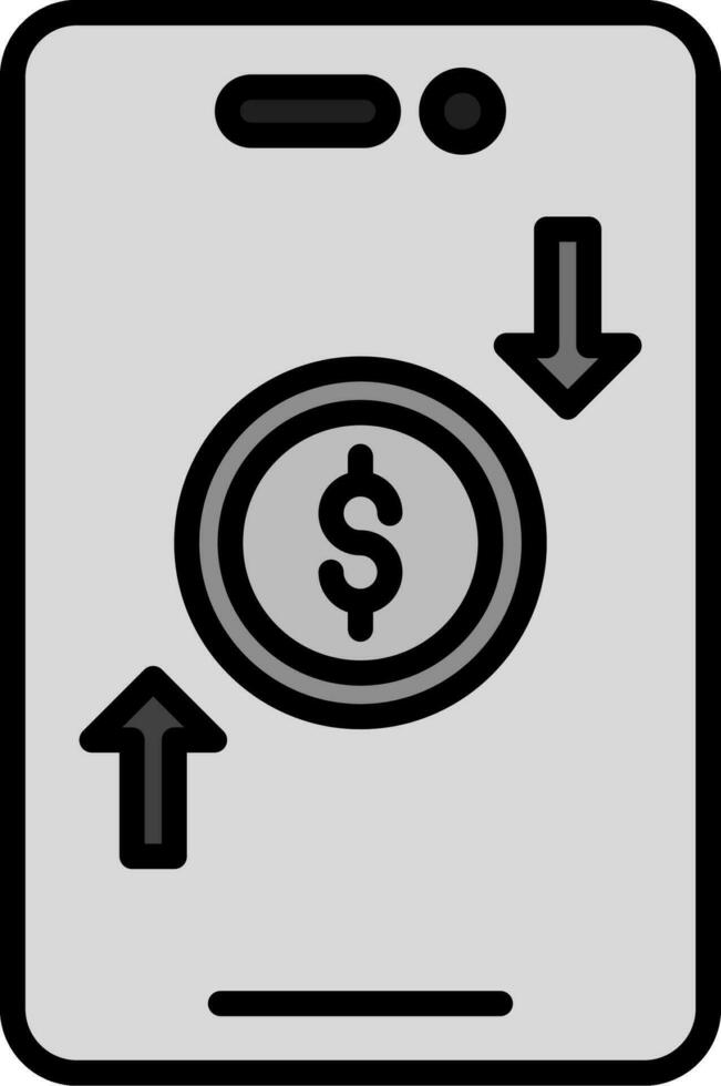 Online Money Transfer Vector Icon