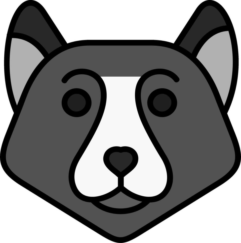 malamute vector icono