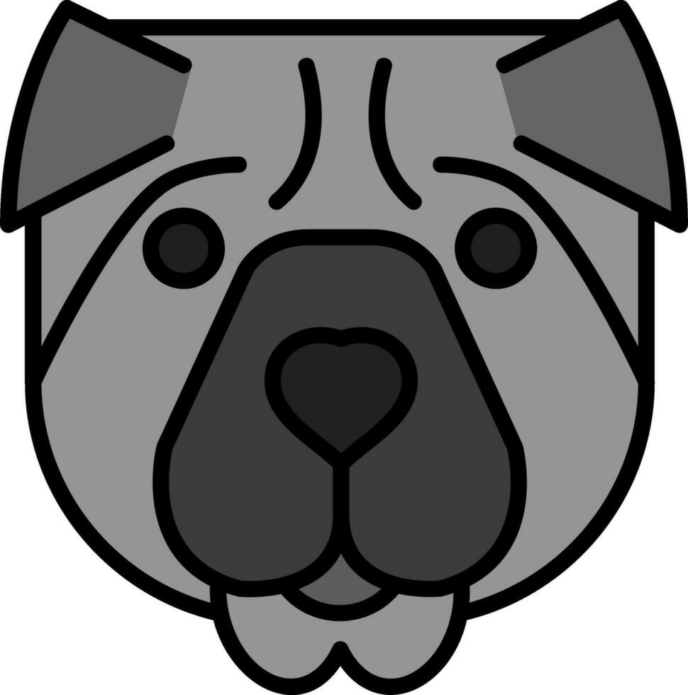 Shar Pei Vector Icon