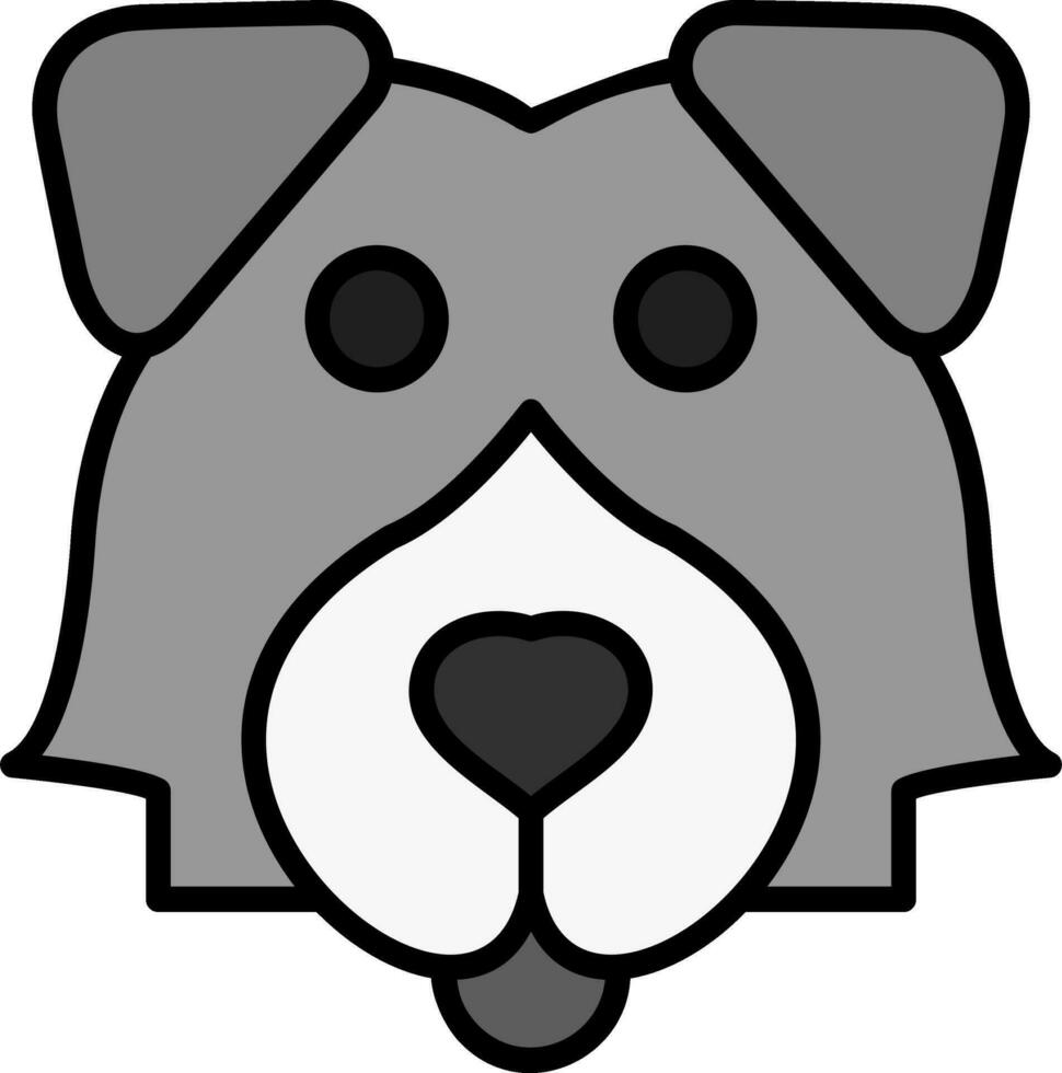 Shetland perro pastor vector icono