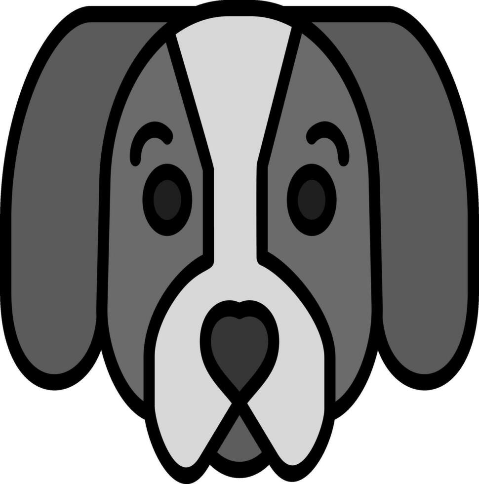 perro tejonero vector icono