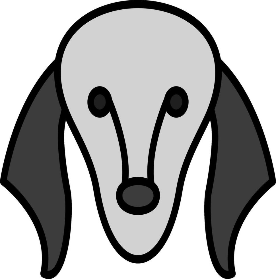 saluki vector icono