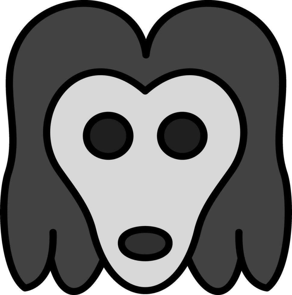 Afghan Hound Vector Icon