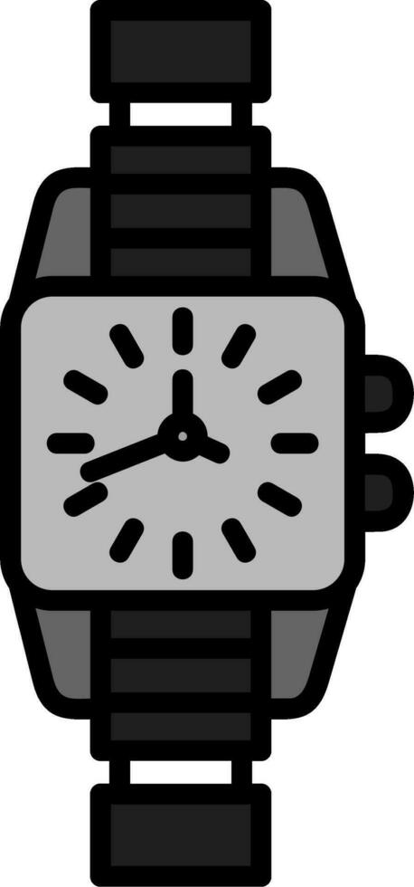 reloj, vector, icono vector