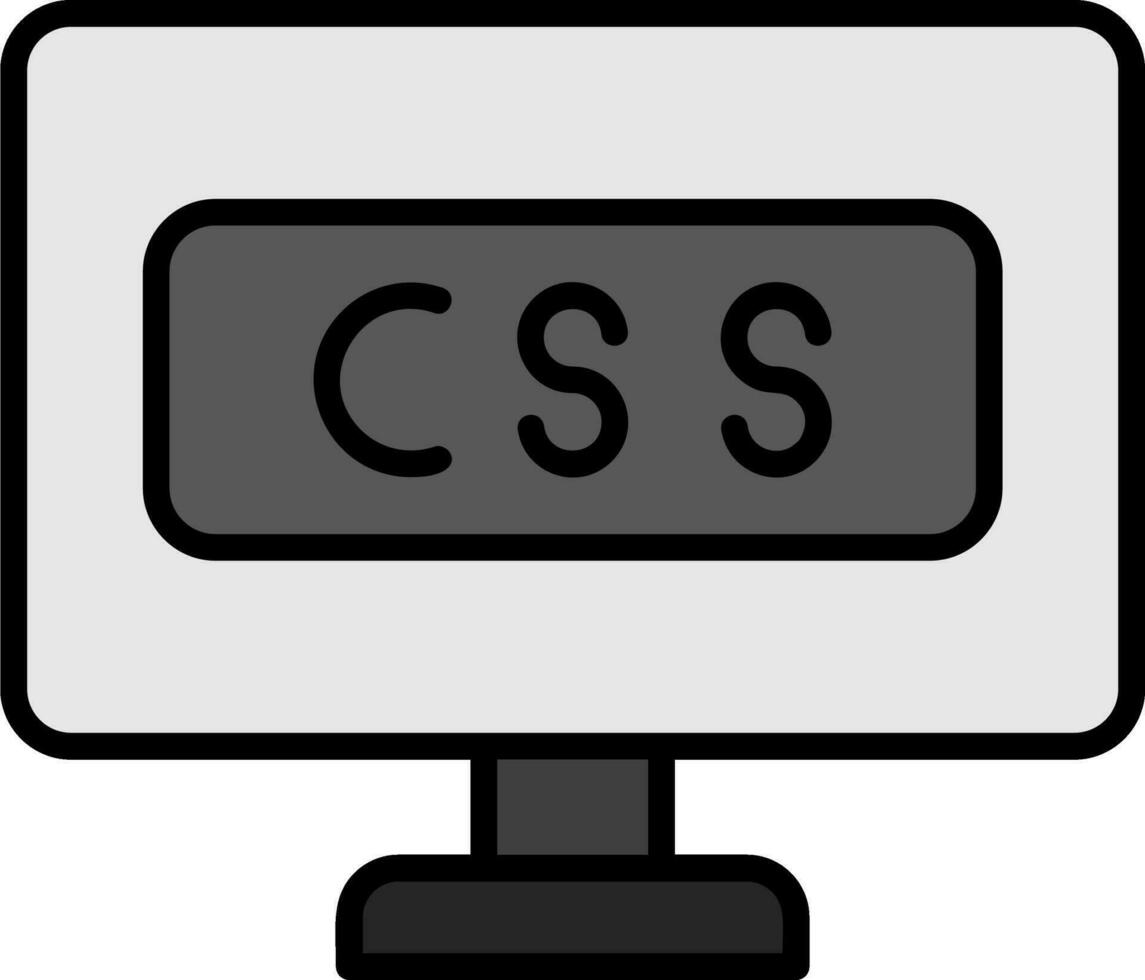 icono de vector de css