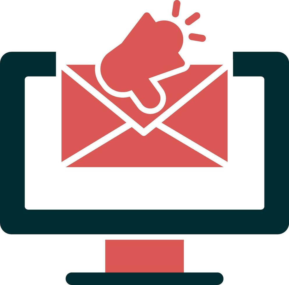 icono de vector de marketing por correo electrónico