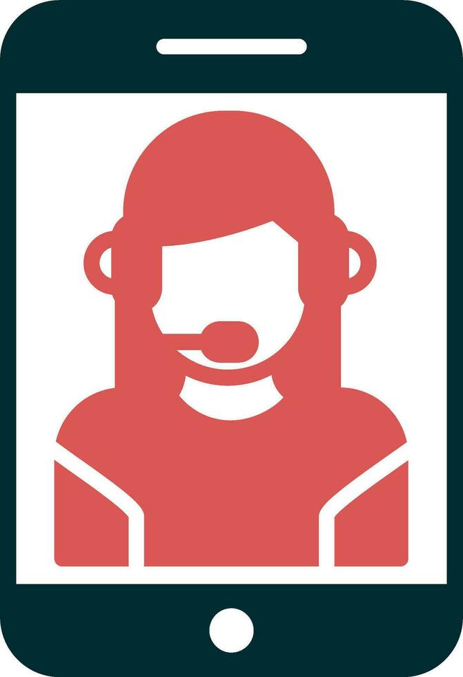 Customer Service Agent Vector Icon