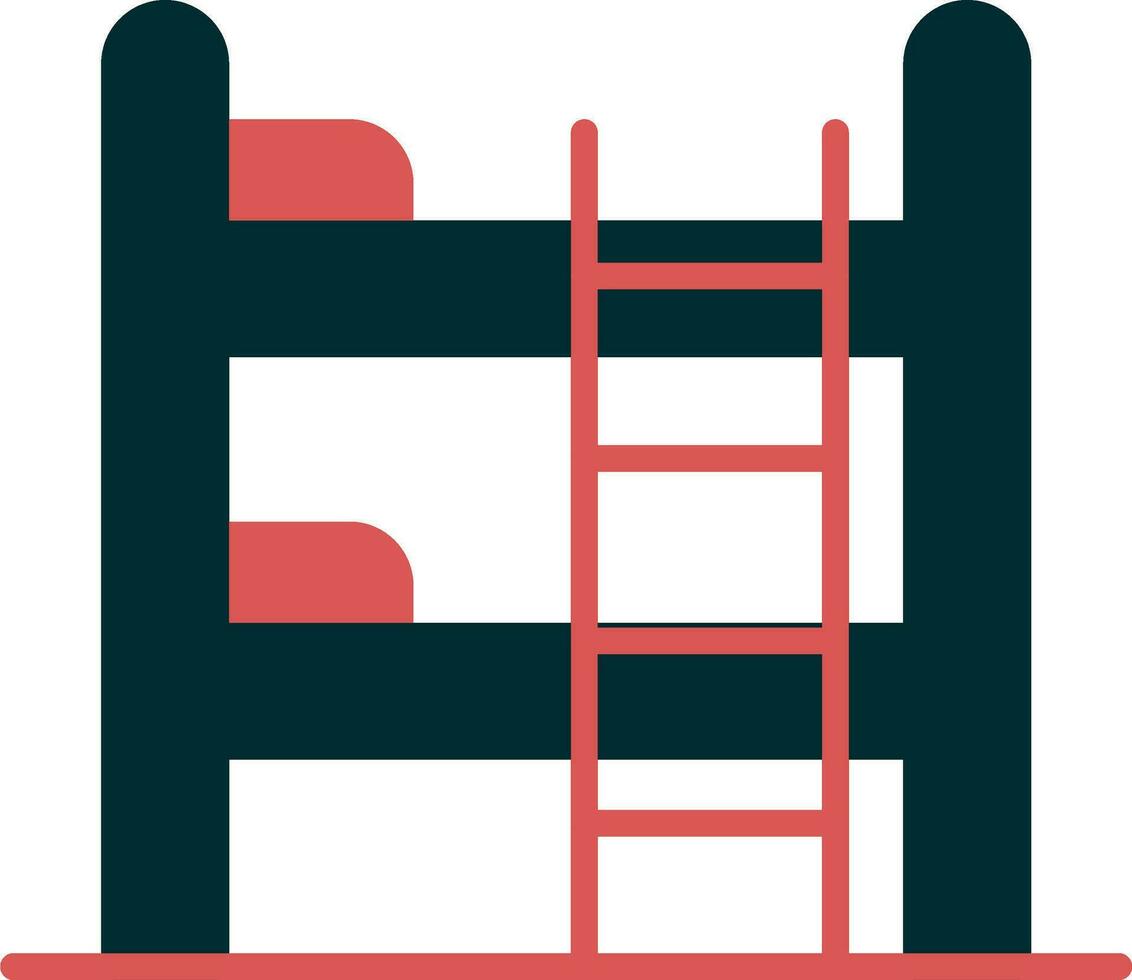 Bunk Bed Vector Icon