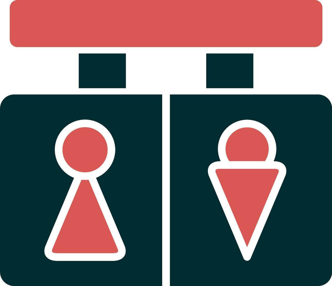 Toilet Signs Vector Icon