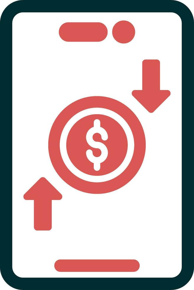 Online Money Transfer Vector Icon