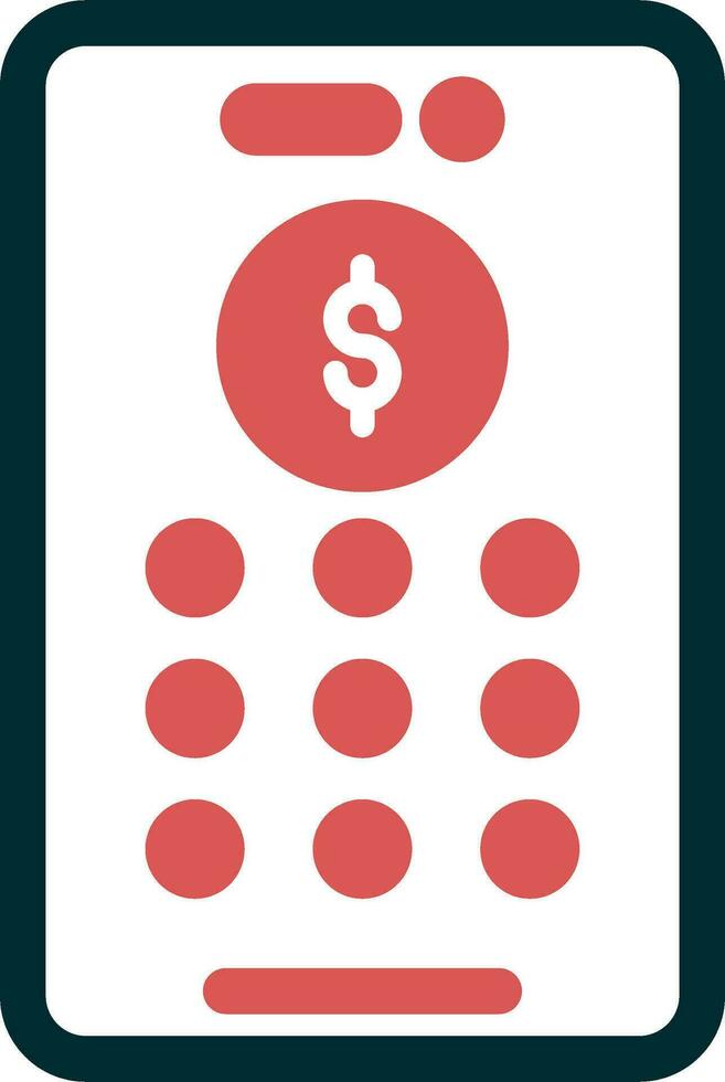 Banking Pin Code Vector Icon