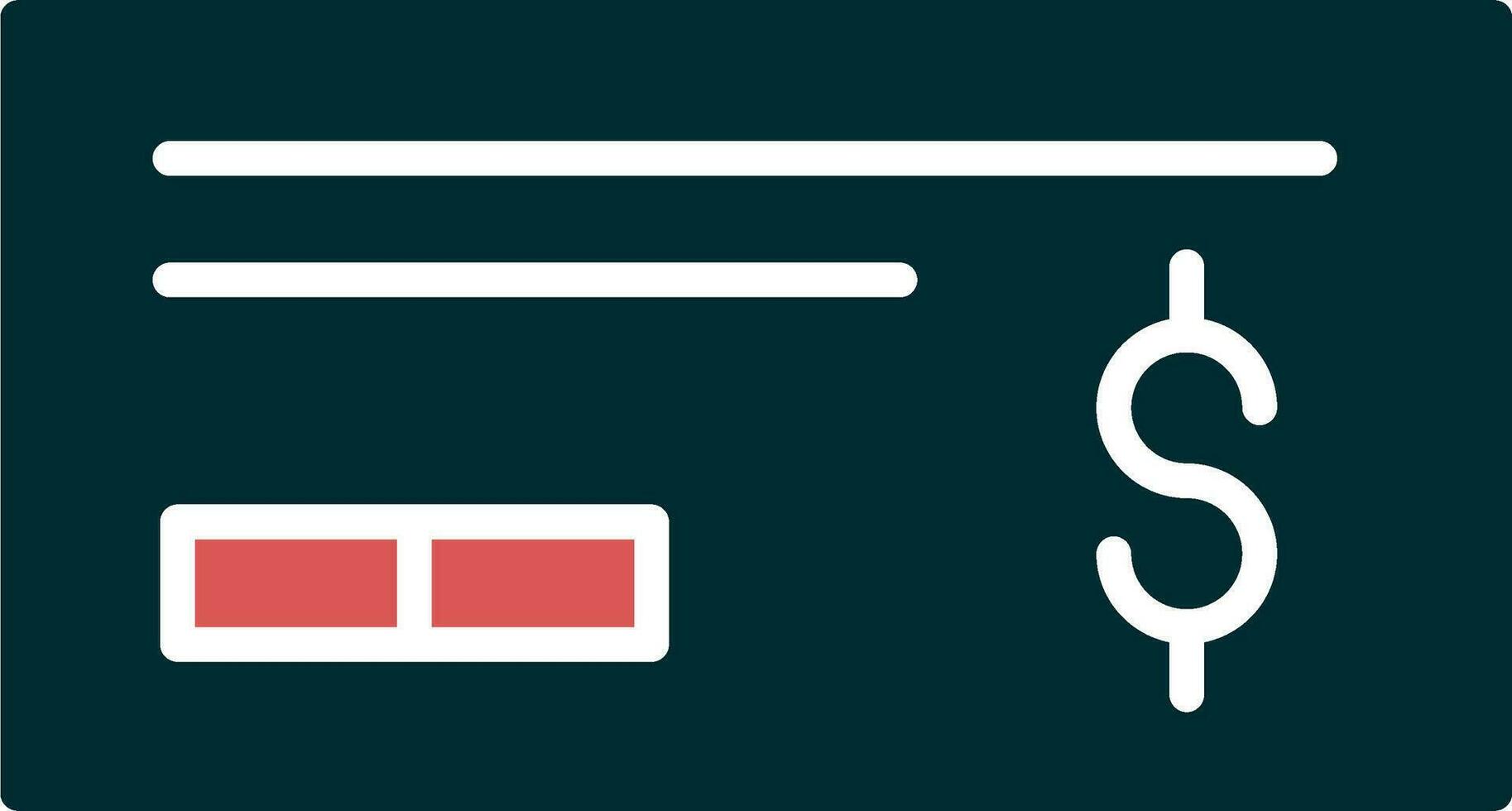 Cheque Vector Icon