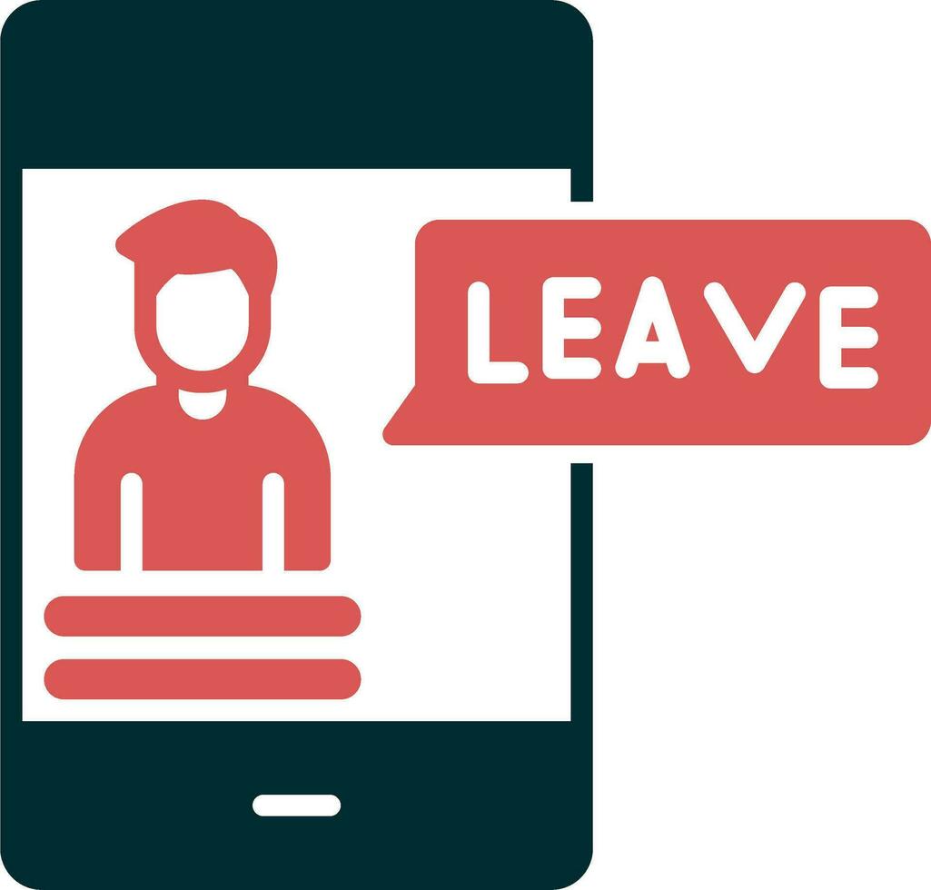 Leave Vector Icon