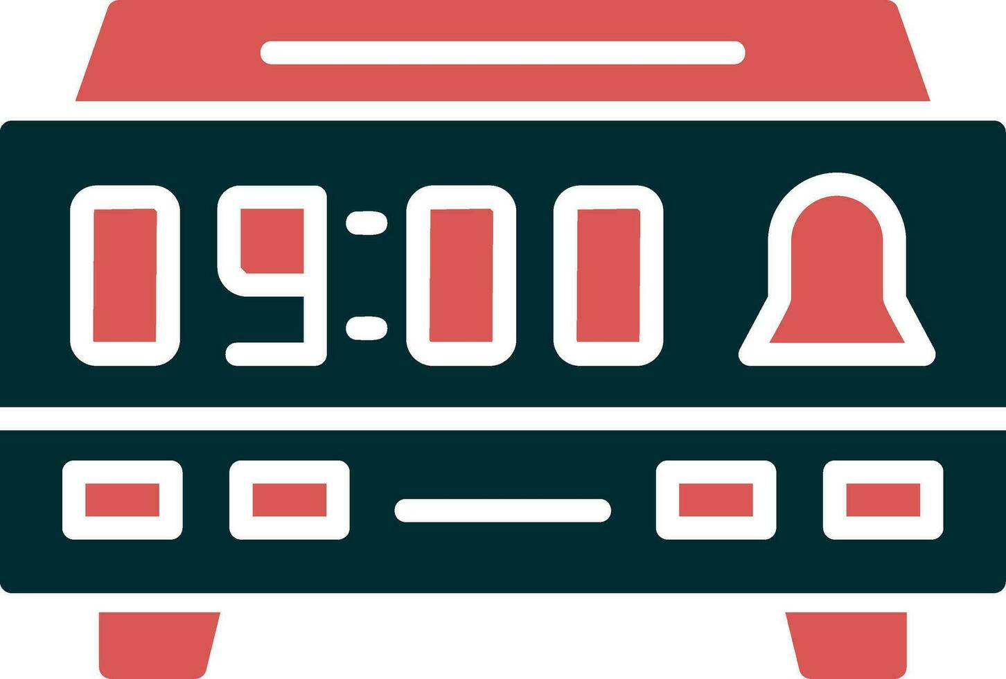 Digital Clock Vector Icon