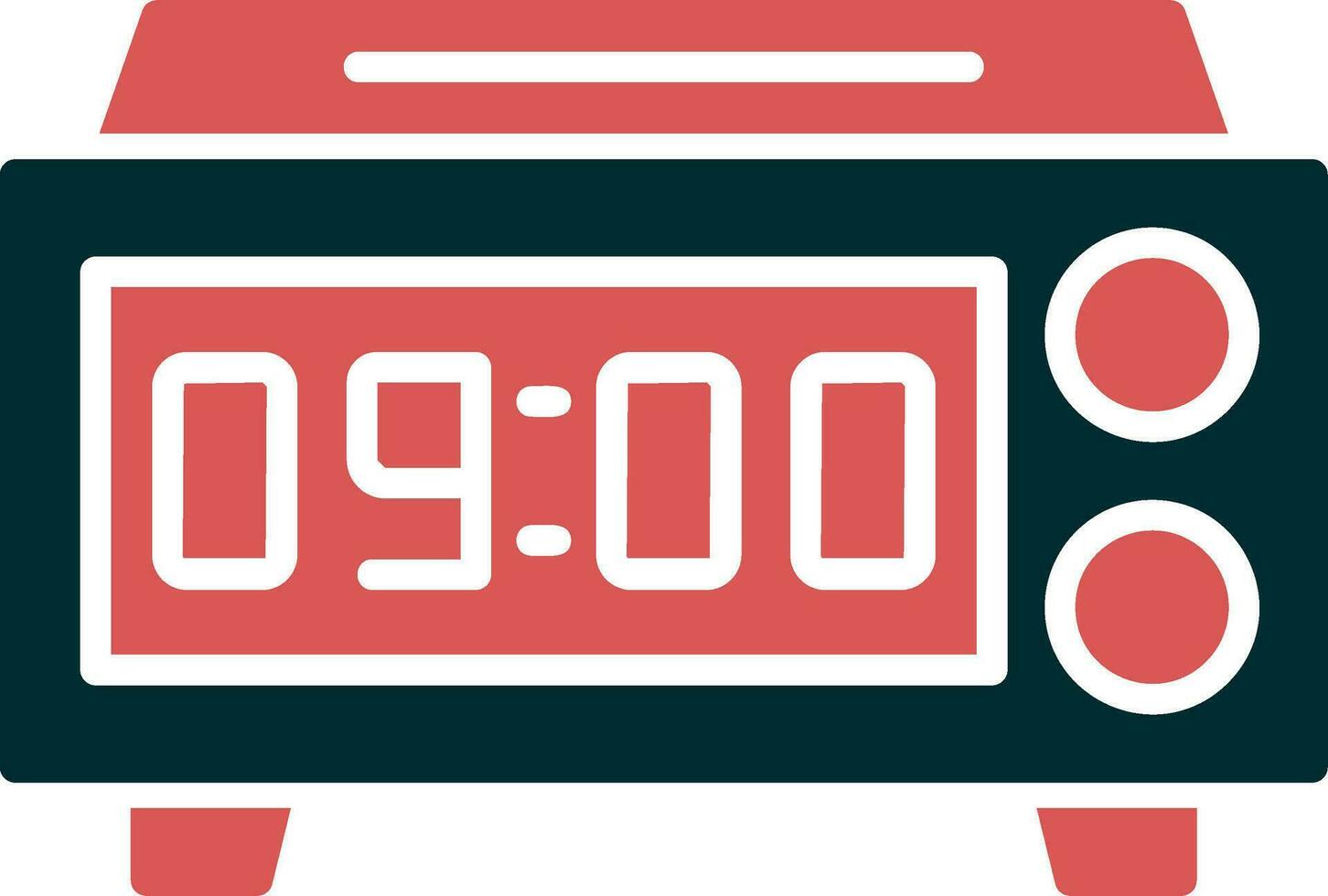 Digital Clock Vector Icon