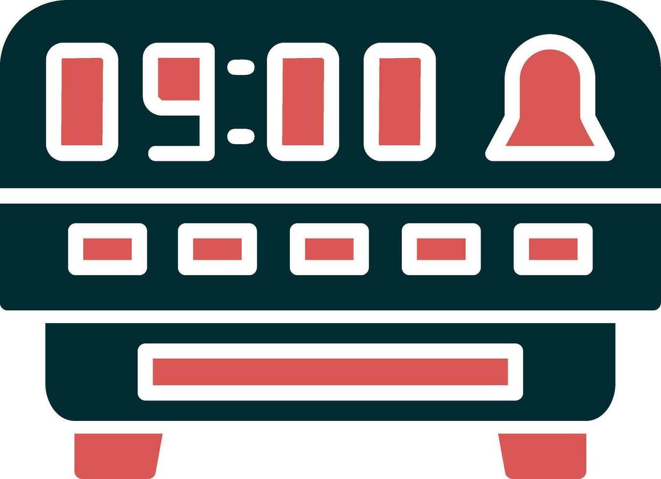 Digital Clock Vector Icon