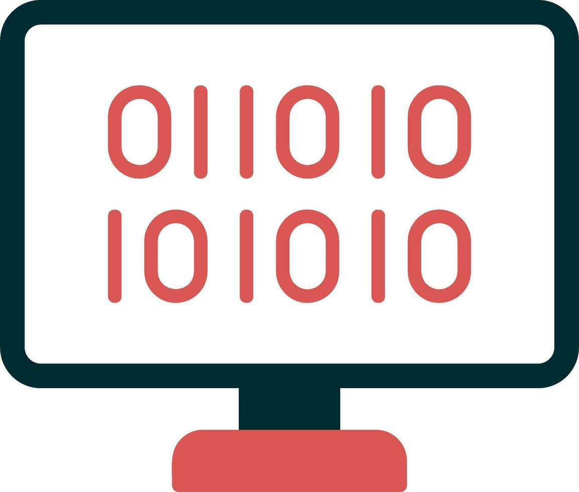Binary Code Vector Icon
