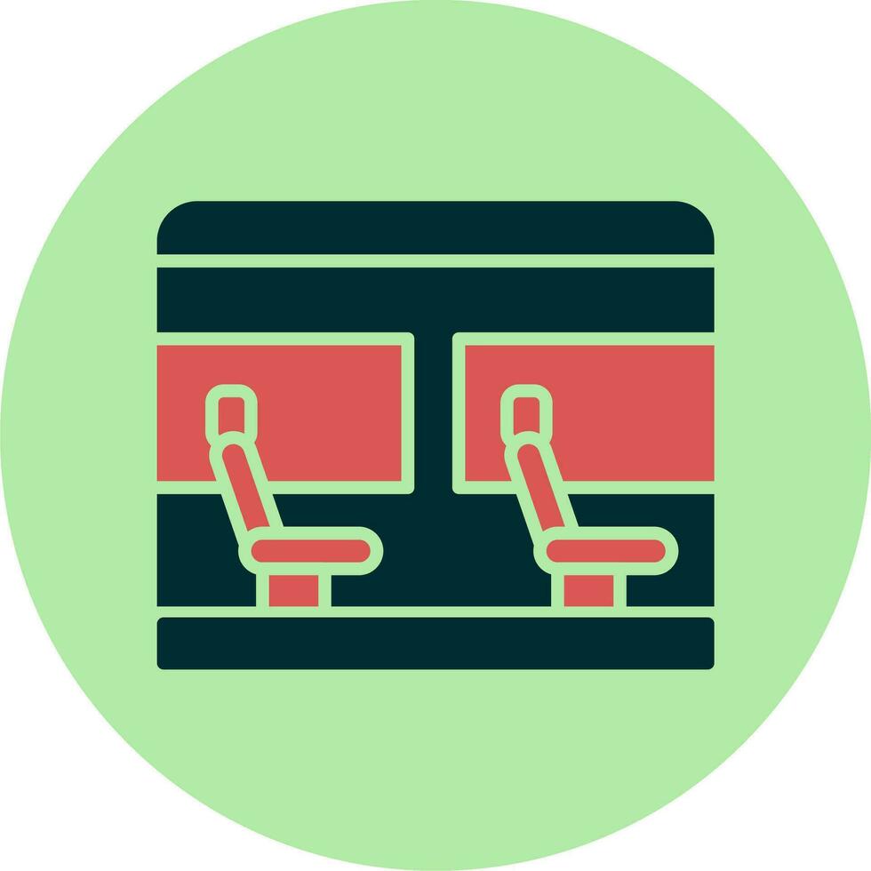 icono de vector de asiento