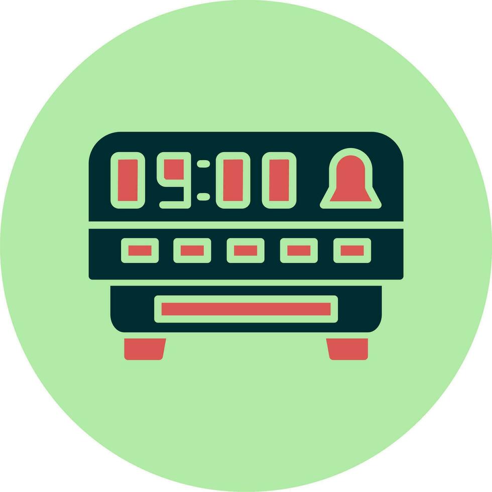 Digital Clock Vector Icon