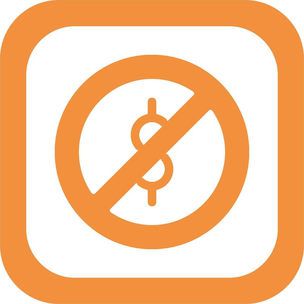 Cash Forbidden Vector Icon
