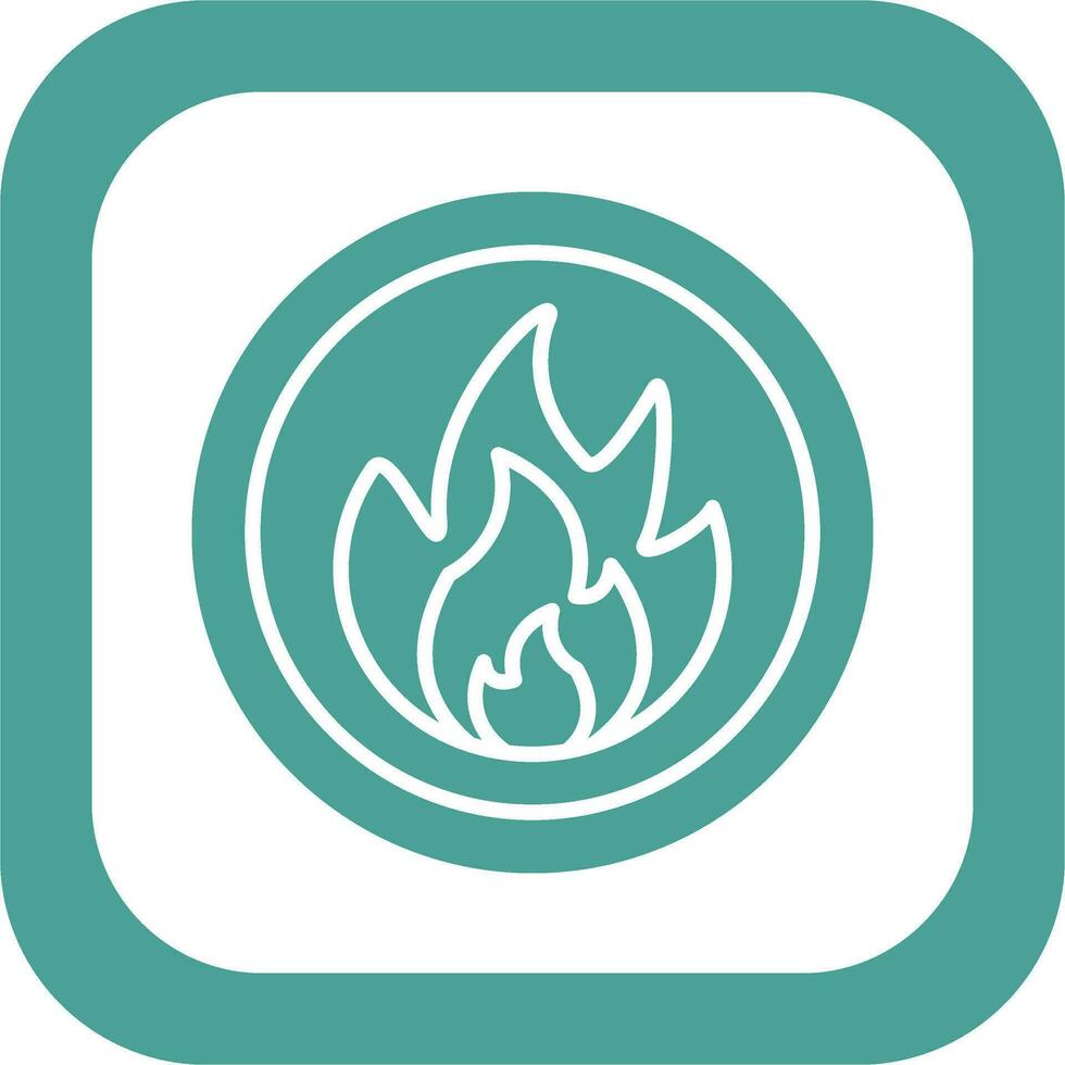 Flammable Vector Icon