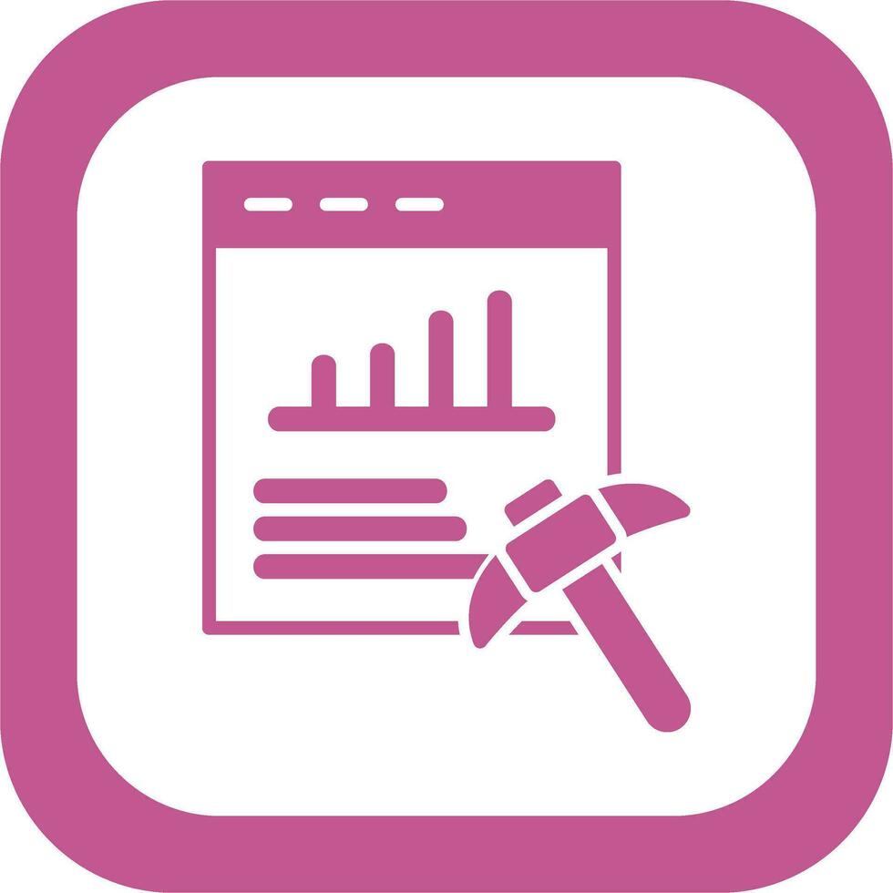 Data Mining Vector Icon