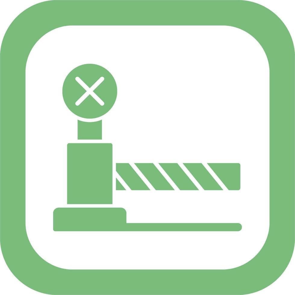 Level Crossing Vector Icon