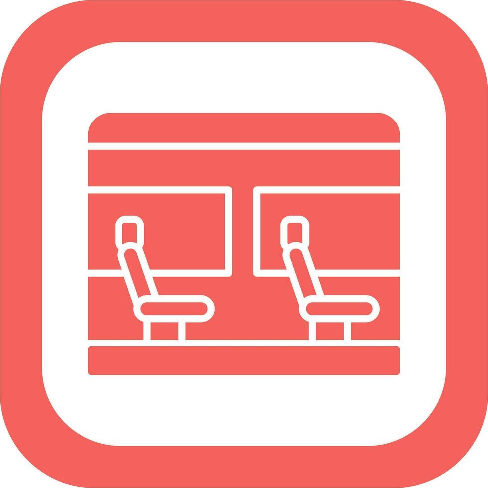 icono de vector de asiento