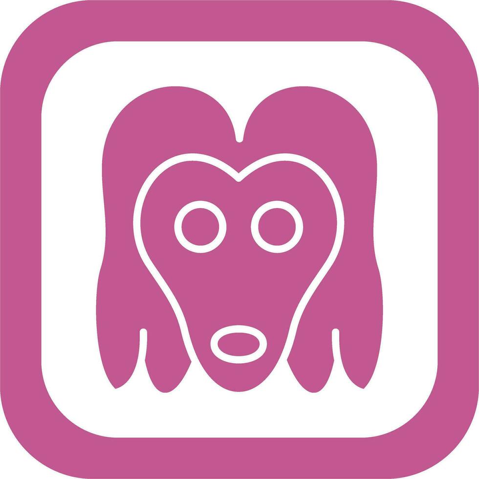 Afghan Hound Vector Icon