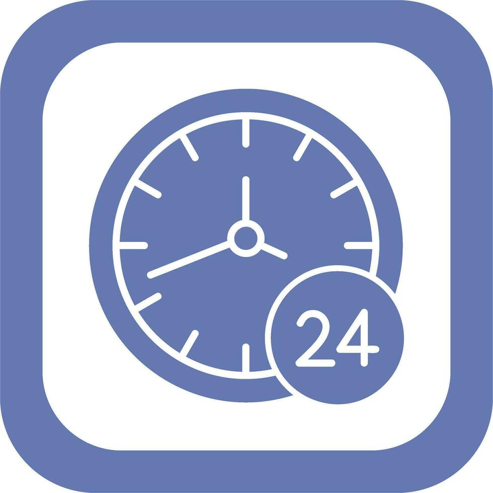 24 Hours Vector Icon