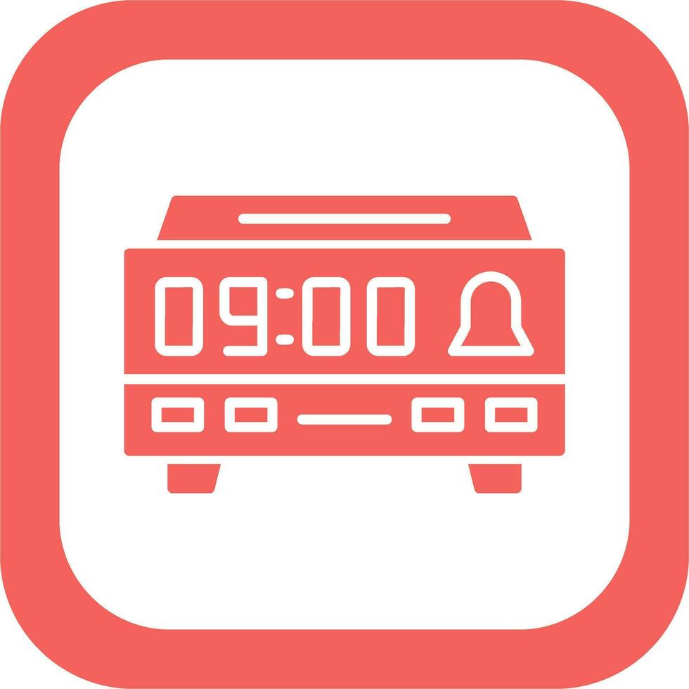 Digital Clock Vector Icon