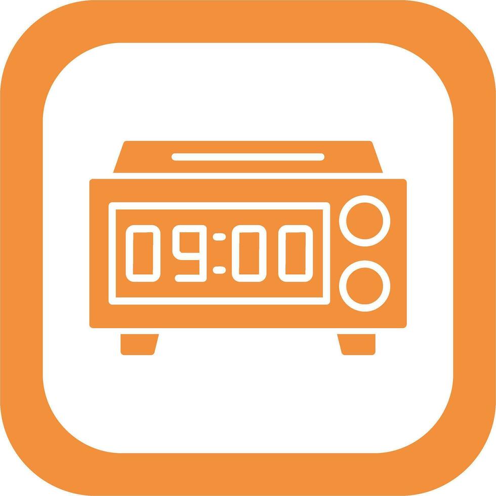 Digital Clock Vector Icon