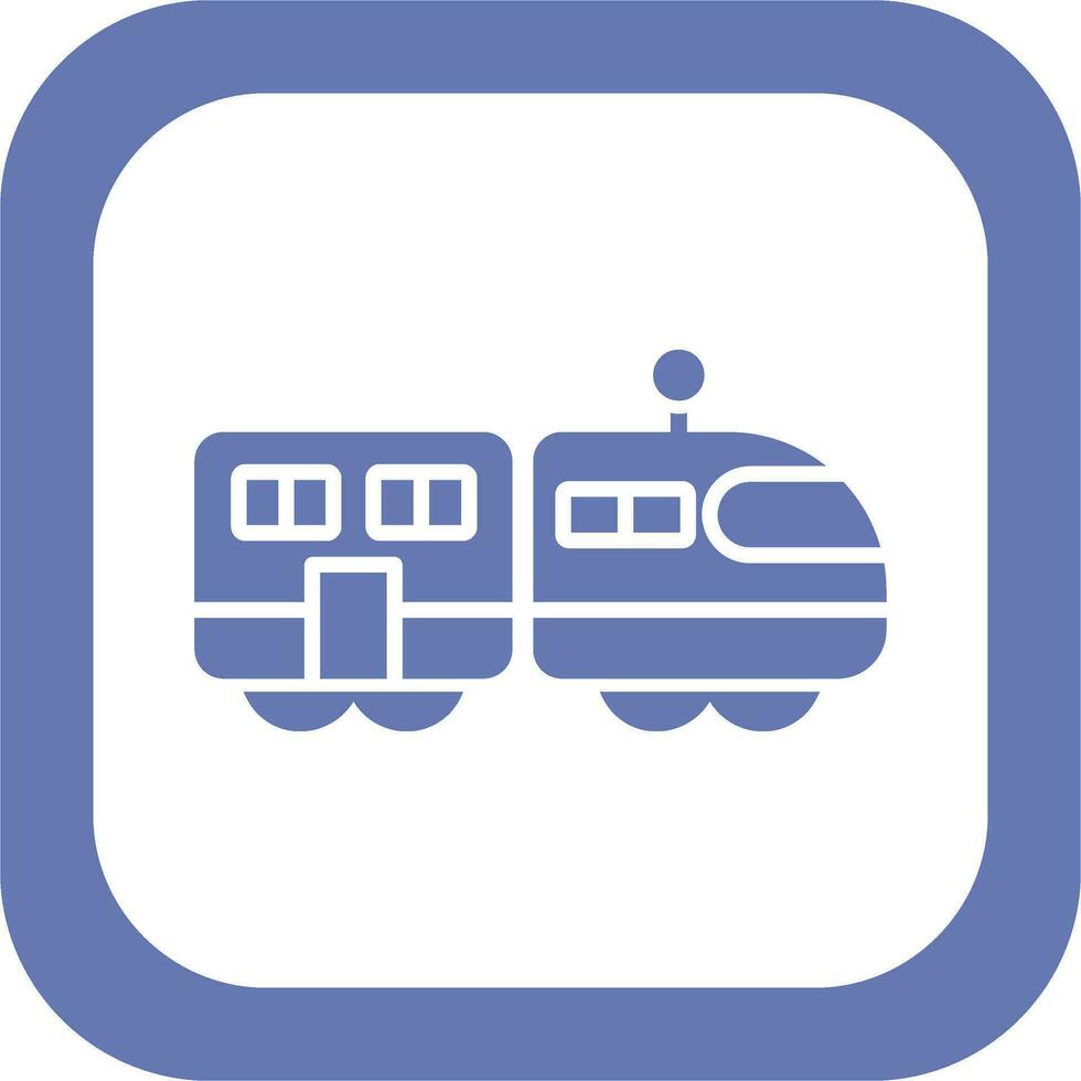 icono de vector de tren