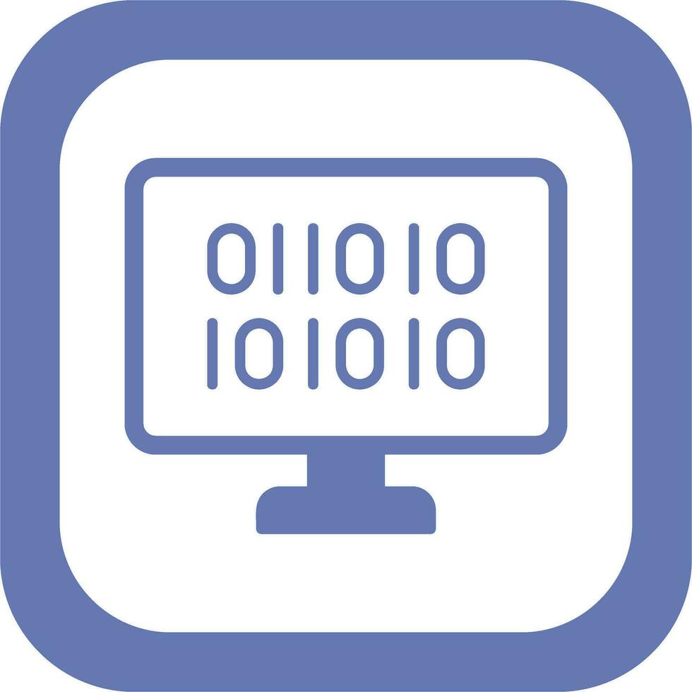 Binary Code Vector Icon