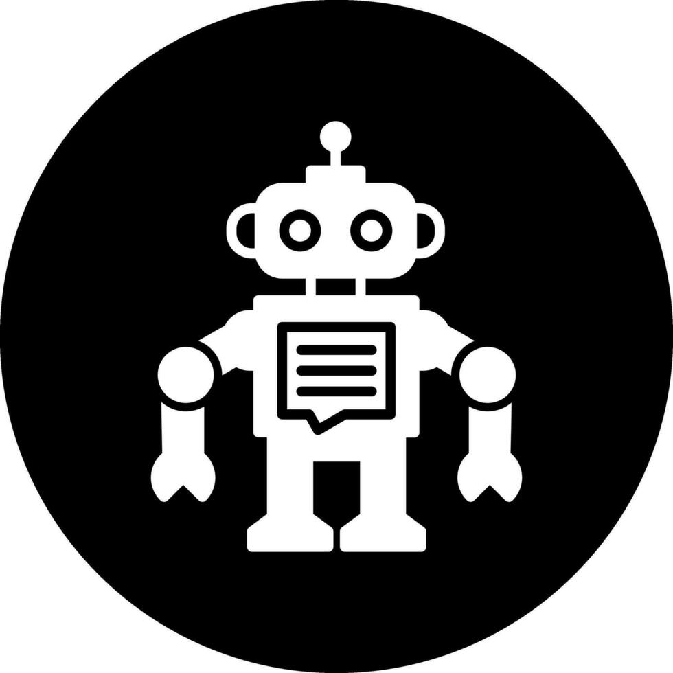 icono de vector de chatbot