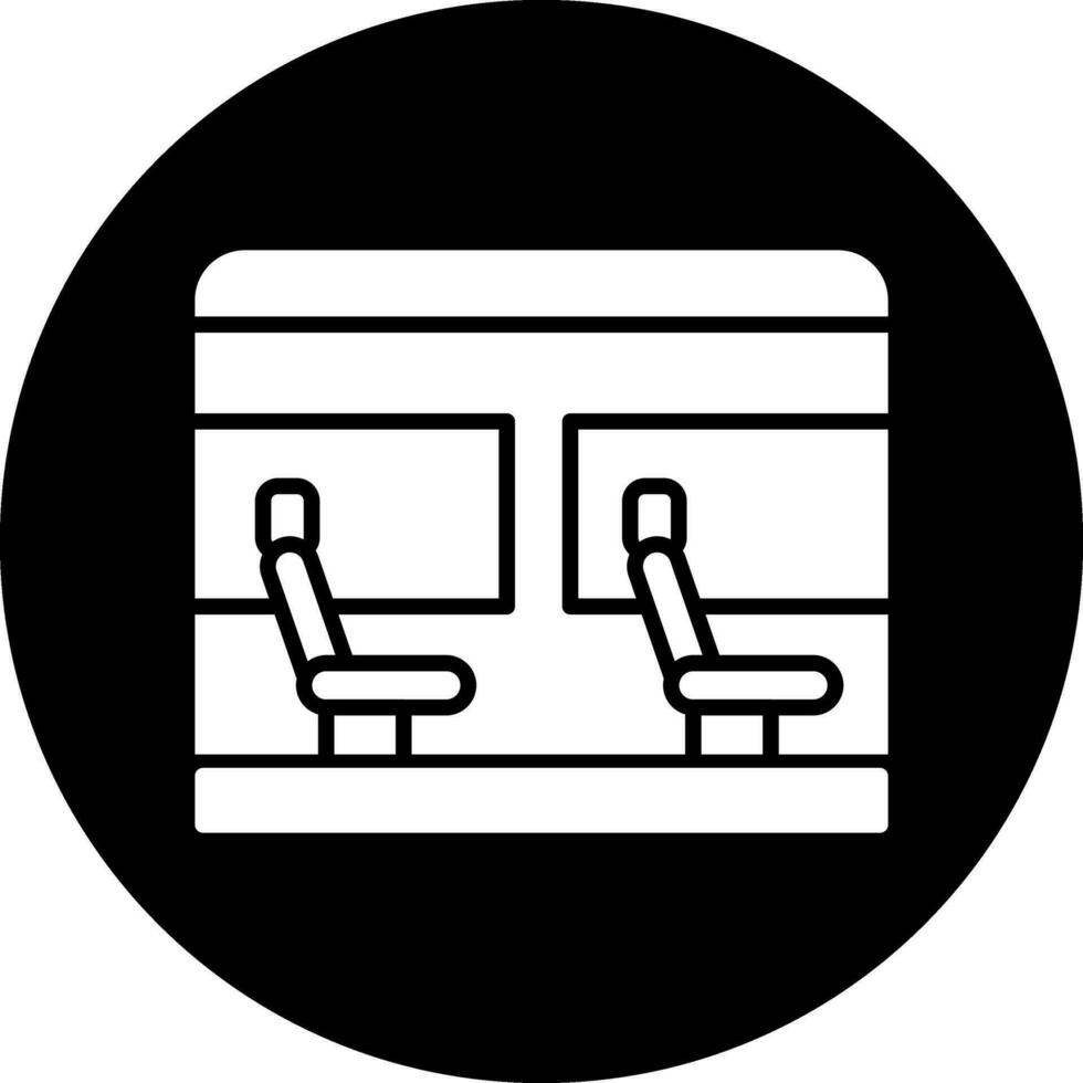 icono de vector de asiento