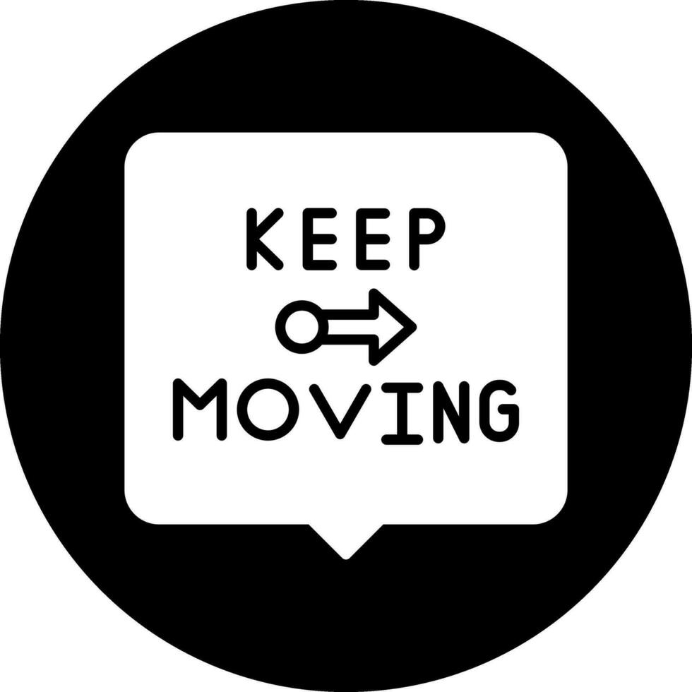 Keep Moving Vector Icon