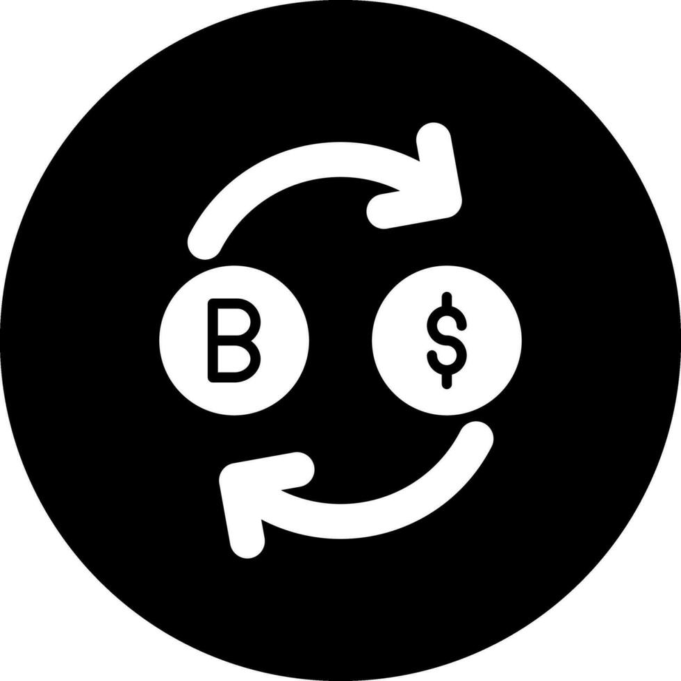 icono de vector de cambio de moneda