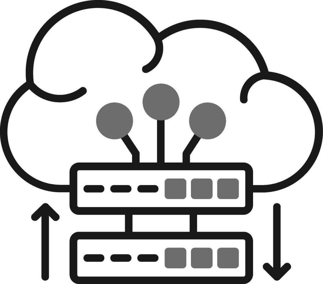 Cloud Server Vector Icon