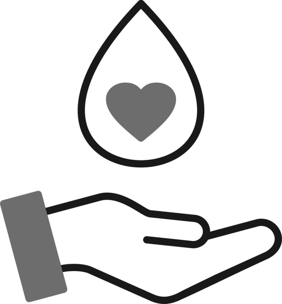 icono de vector de donación de sangre