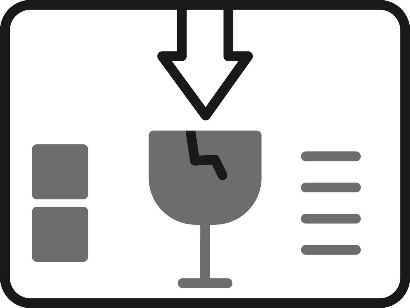 Fragile Vector Icon