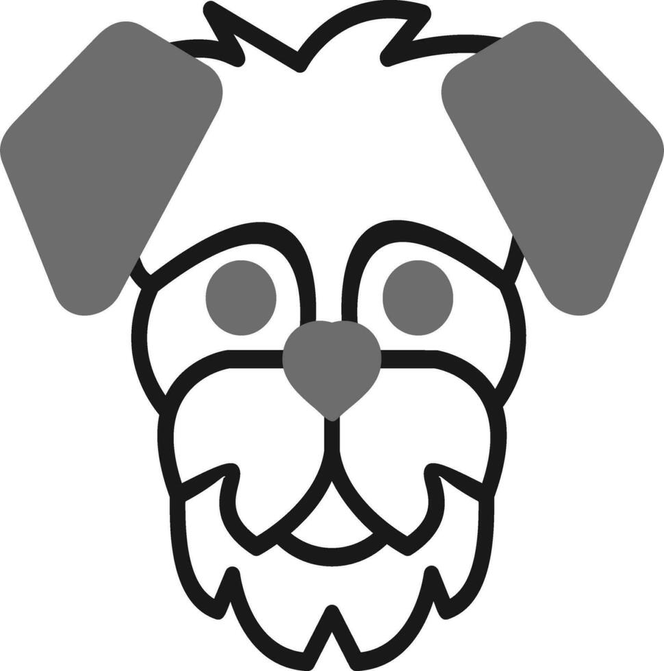 Schnauzer vector icono